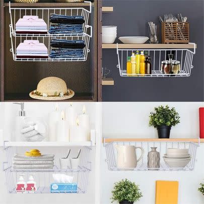 These under-shelf baskets are an easy way to make the most of your space (and they're 33% off, FYI).