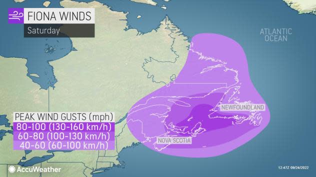 Fiona becomes 'most intense storm on record' to slam into Atlantic Canada