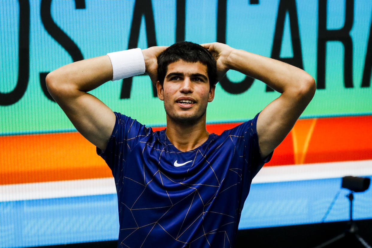 Carlos Alcaraz ha hecho historia en Miami, pero quiere mucho más. Foto: Eva Marie Uzcategui Trinkl/Anadolu Agency via Getty Images