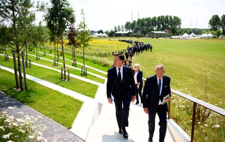 Commemoration ceremony in memory of the victims of the Malaysia Airlines flight MH17 plane crash in Vijfhuizen