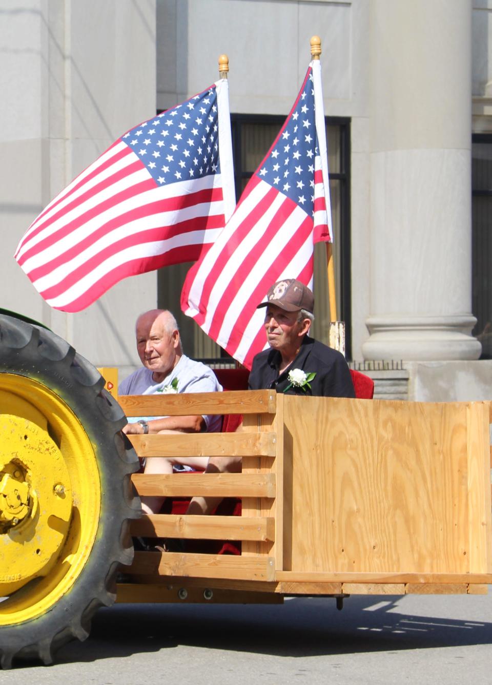Long-time fair supporters Albert Russell and Ed Mercer were honored as grand marshals for the parade and for the week.