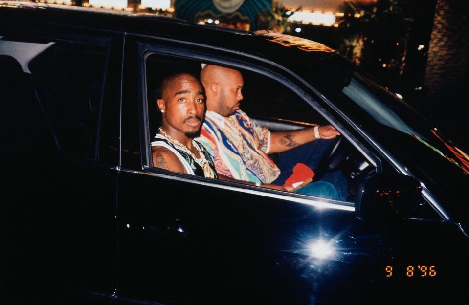 Tupac and Knight shortly before the rapper’s murder. It would become the last photo taken of the superstar.<br>