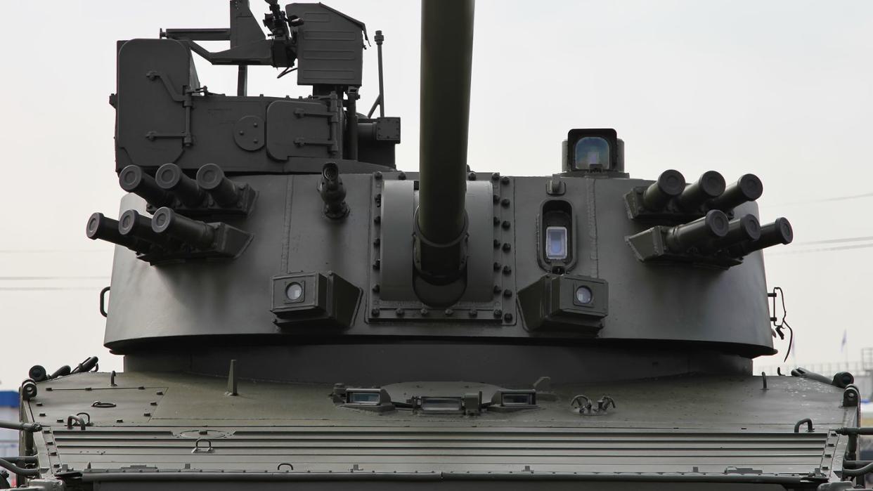 turret of 2s31 vena self propelled mortar system