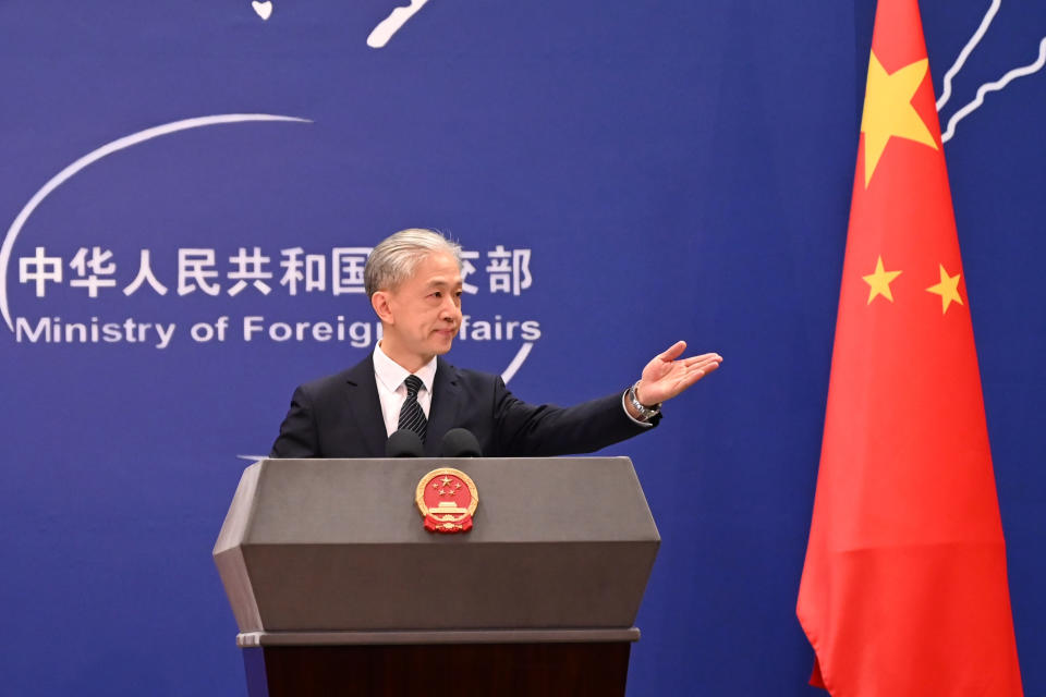 Chinese Foreign Ministry spokesman Wang Wenbin invited a journalist to ask questions.  China's foreign ministry on Wednesday accused the United States of bullying TikTok.  This behavior undermines the international economic and trade order and will eventually backfire on the United States, Foreign Ministry spokesman Wang Wenbin said in Beijing.  Despite finding no evidence of a threat to national security, Washington never stopped pressuring TikTok, he continued.  Photo: Johannes Neudecker/dpa (Photo: Johannes Neudecker/image alliance via Getty Images)