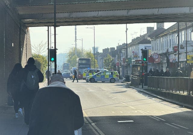 Emergency services in Hainault, north-east London