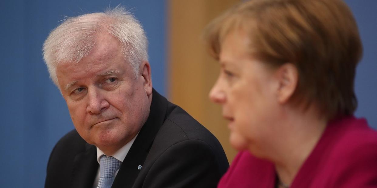 CSU-Chef Horst Seehofer (links) und Kanzlerin Angela Merkel.