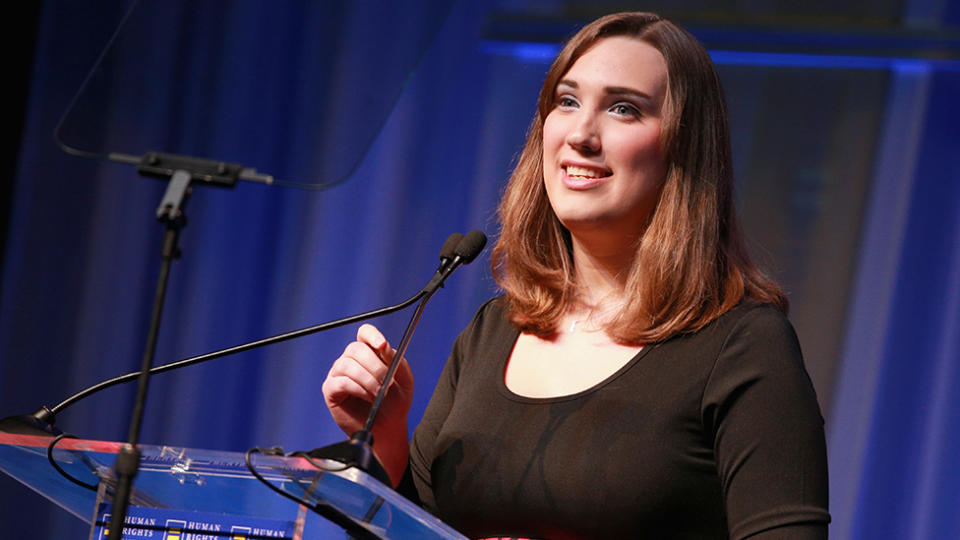 Democratic nominee Sarah McBride has become the first transgender person elected to the United States senate. Photo: Getty