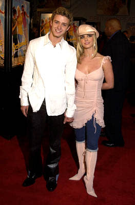 Justin Timberlake and Britney Spears at the Hollywood premiere for Paramount's Crossroads