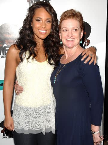 <p>Rob Loud/Getty</p> Alicia Keys and mother Terria Jospeh attend the Alicia Keyes "As I Am" Tour Wrap Celebration on June 18, 2008.