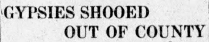 A clipping from the Gazette from the year 1923.