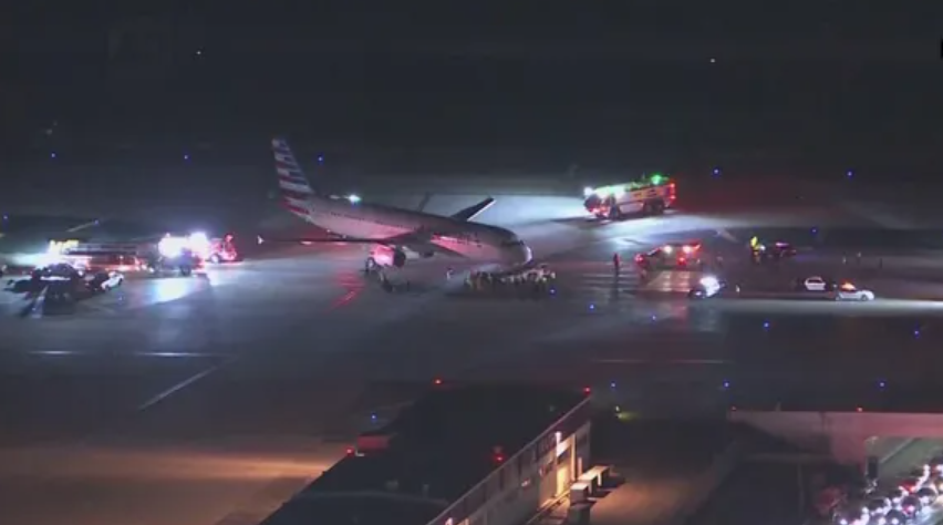 Federal officials are investigating a collision between a shuttle bus and an American Airlines plane being towed at Los Angeles International Airport on February 10, 2023. Five people suffered injuries in the strike – the latest in a string of unusual incidents at major airports in just over a month.