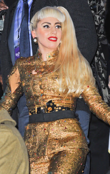 Showing some... arm? Lady Gaga revealed a fashion fail as she left the Duffy Square performance stage at Times Square back in 2011, with a large rip long her right arm. Maybe she should have flicked her hair to the other side?