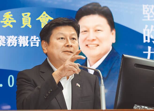 國民黨立委傅崐萁11日直言，陳耀祥讓台灣成為一個極權國家。（劉宗龍攝）