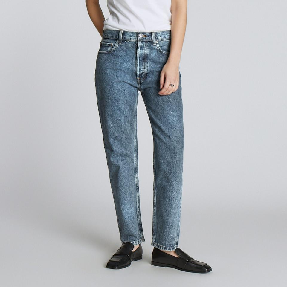 <p><a href="https://go.redirectingat.com?id=74968X1596630&url=https%3A%2F%2Fwww.everlane.com%2Fproducts%2Fwomens-90s-slouch-jean-acid-wash&sref=https%3A%2F%2F" rel="nofollow noopener" target="_blank" data-ylk="slk:Shop Now;elm:context_link;itc:0;sec:content-canvas" class="link ">Shop Now</a></p><p>Rigid Slouch Jean</p><p>$110.00</p><p>everlane.com</p>