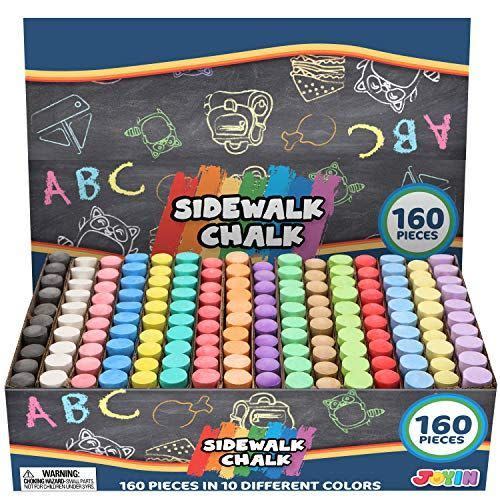 16) 160 Piece Washable Sidewalk Chalk