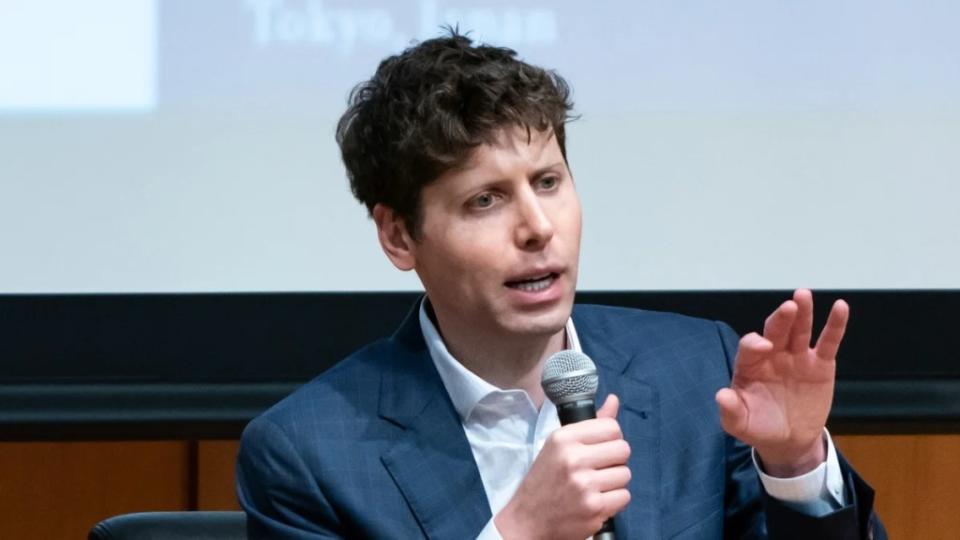 OpenAI Chief Executive Officer Sam Altman speaks during an event at Keio University on June 12, 2023, in Tokyo, Japan. (Tomohiro Ohsumi/Getty Images)