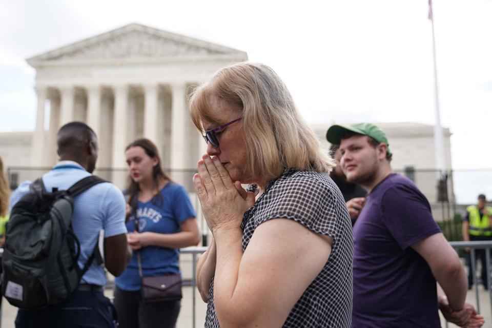 Photos From Outside the Supreme Court After Roe v. Wade Is Overturned