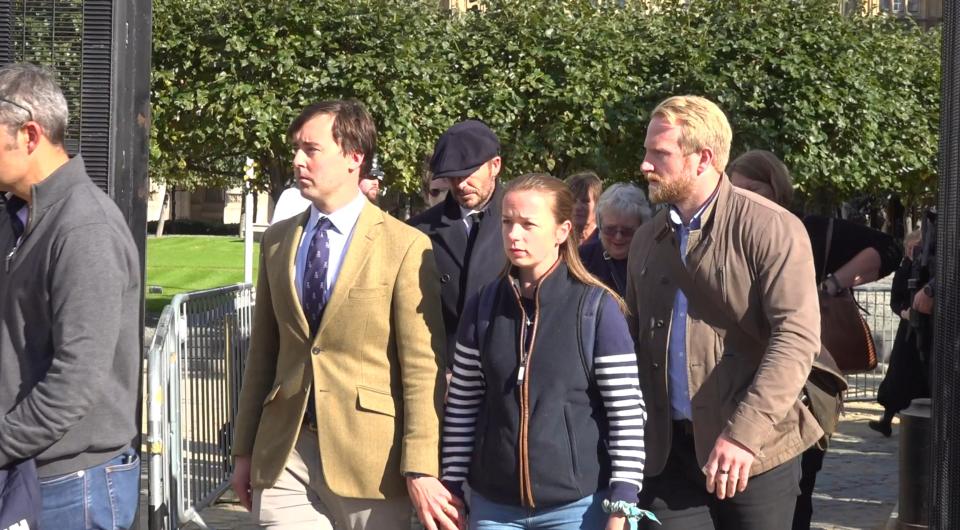 David Beckham outside Westminster Hall, London, after he viewed Queen Elizabeth II lying in state ahead of her funeral on Monday. Picture date: Friday September 16, 2022.