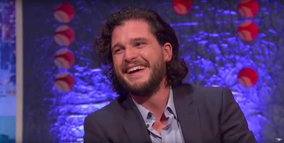 Someone thought it was funny: Kit Harington,&nbsp;who recently proposed to his former co-star,&nbsp;said he received a stern warning from her to never do it again. (Photo: The Jonathan Ross Show)