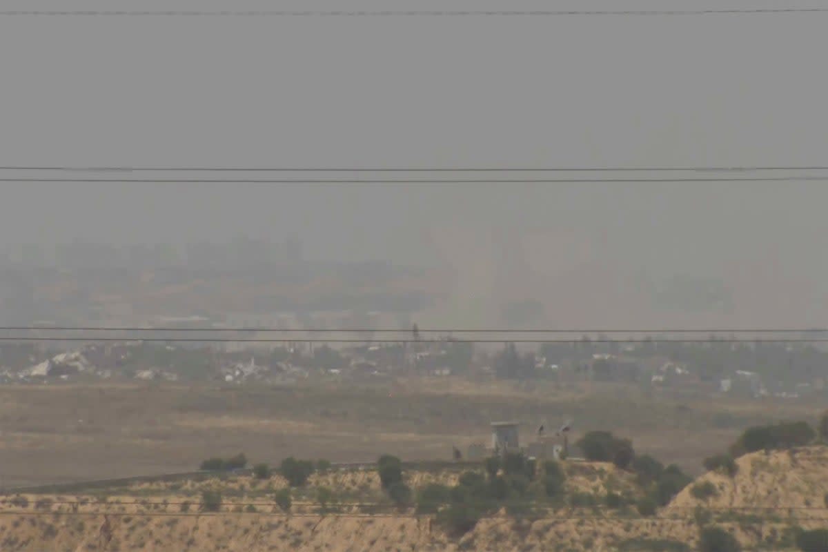 The view from the Israel AP live feed, which was taken down by Israeli officials  (Copyright 2024 The Associated Press. All rights reserved)