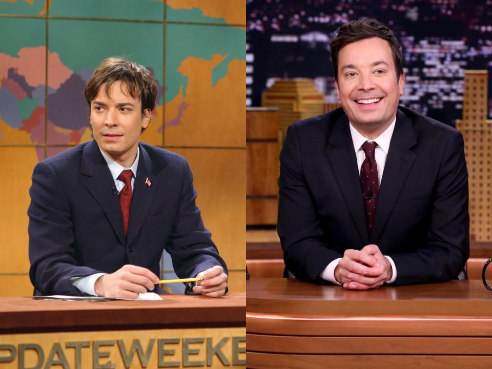 jimmy fallon then and now