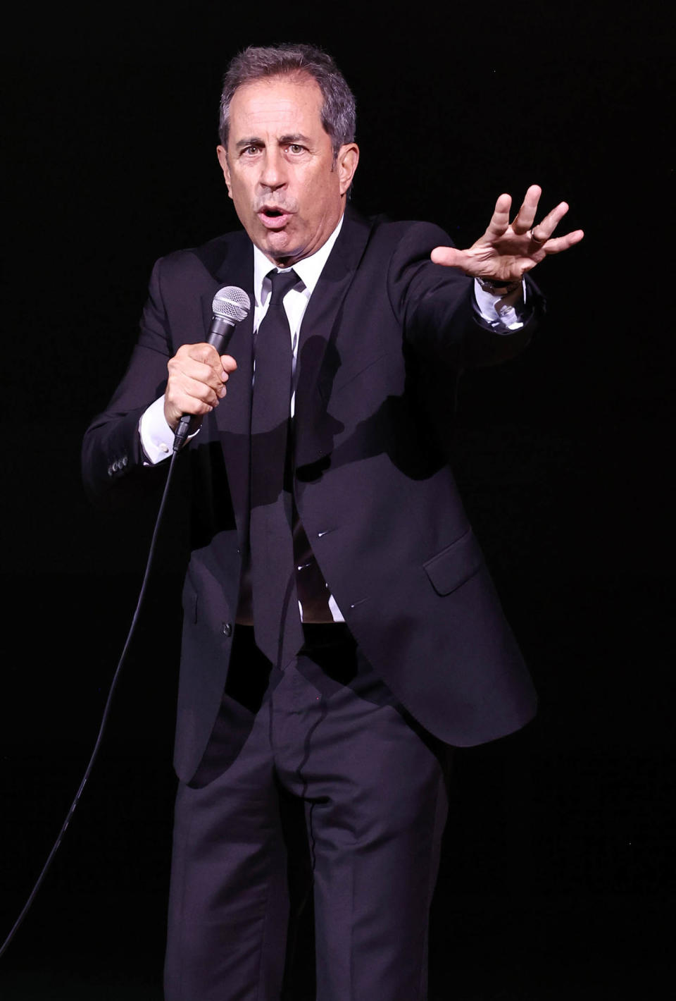 Jerry Seinfeld performs  (Jamie McCarthy / Getty Images )