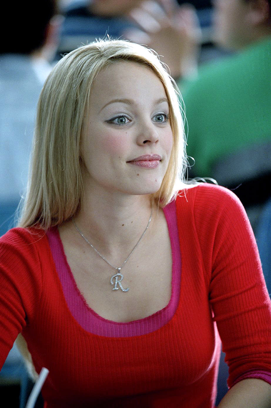 Rachel McAdams on the set of "Mean Girls"