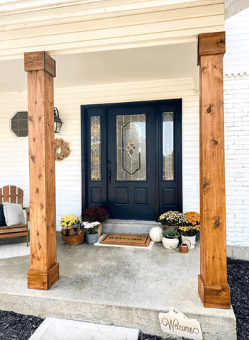 <p><a href="https://thefullheartedhome.com/diy-porch-columns-stain-color/" data-component="link" data-source="inlineLink" data-type="externalLink" data-ordinal="1" rel="nofollow">The Full Hearted Home</a></p>