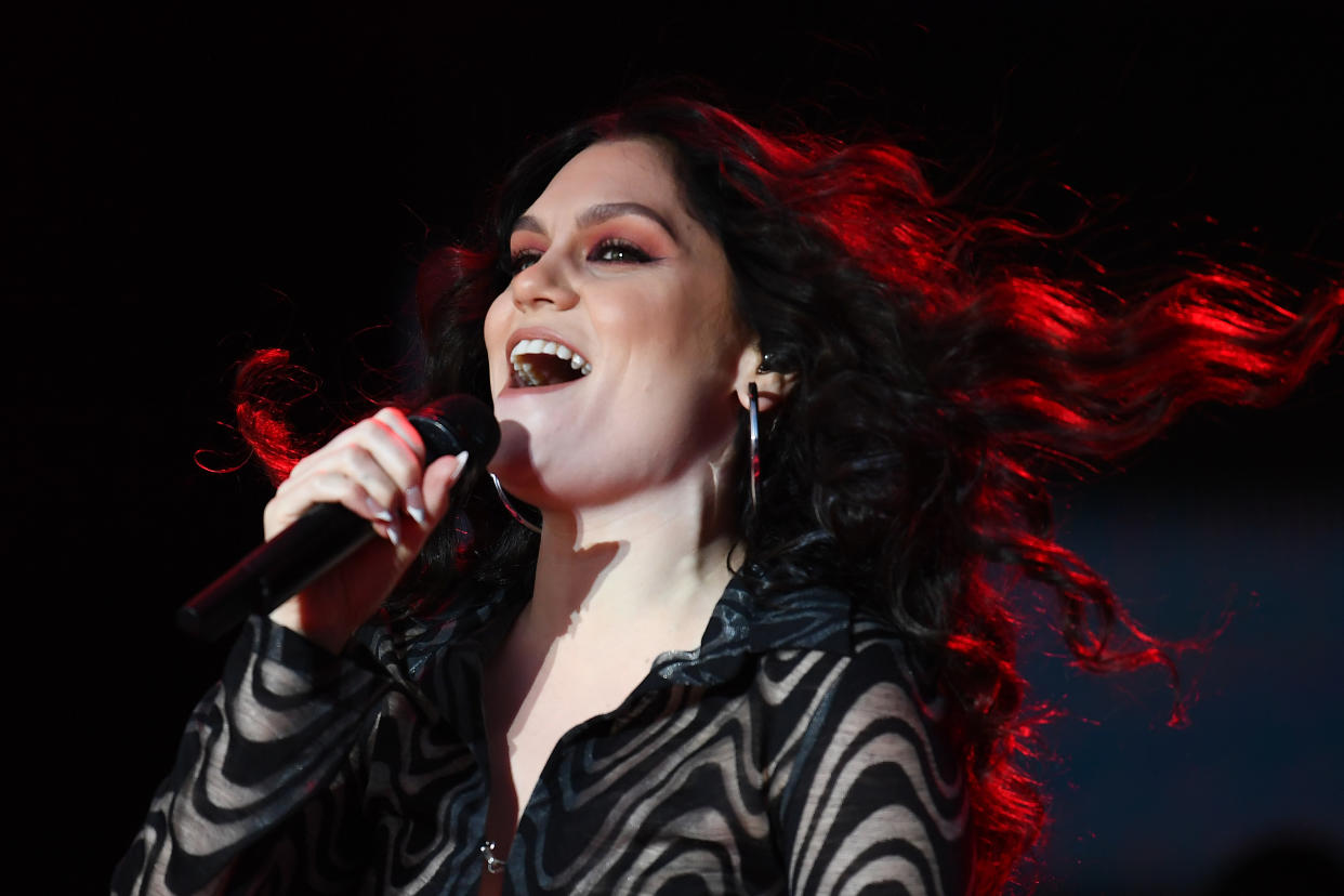 Jessie J wrote that she was not happy when the items went missing during her performance. (LIV Golf/Getty)