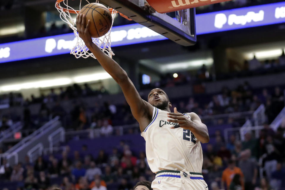 Khris Middleton。（AP Photo/Matt York, File）