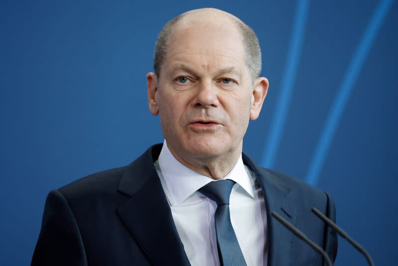 German Chancellor Olaf Scholz meets with Canadian PM Justin Trudeau in Berlin