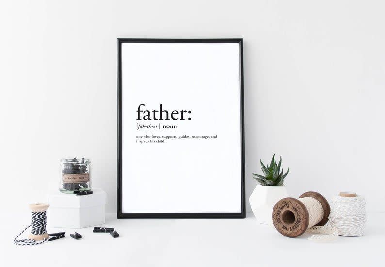 Father Definition Print