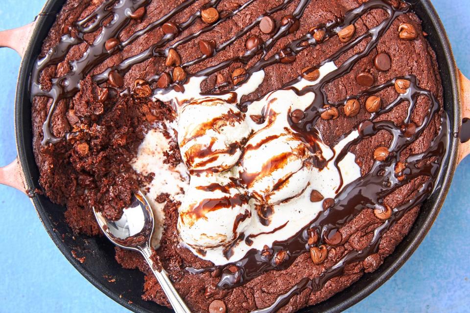 Death by Chocolate Skillet Brownie