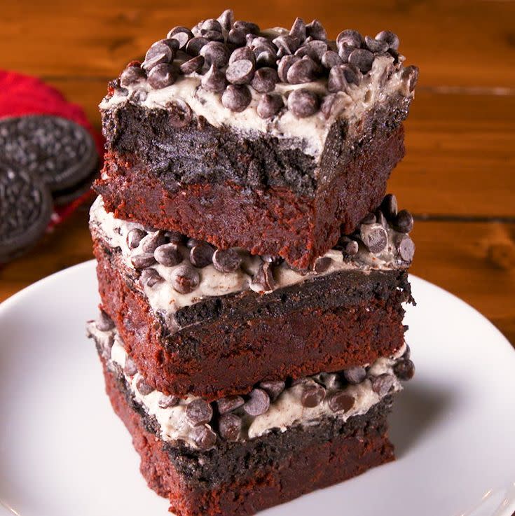 11) Red Velvet Oreo Brownies