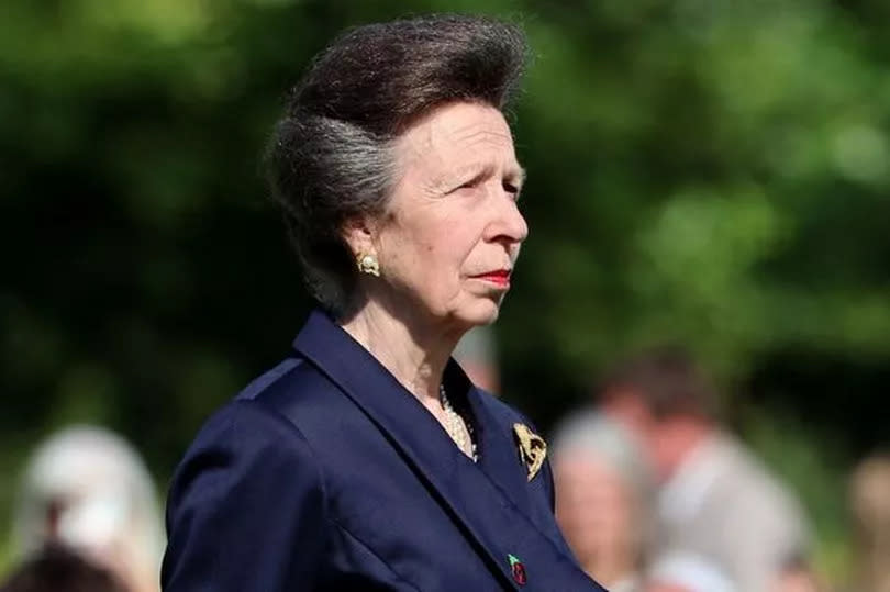 The Princess Royal And Vice Admiral Sir Timothy Laurence Attend The Annual Service Of Remembrance At Bayeux Cathedral