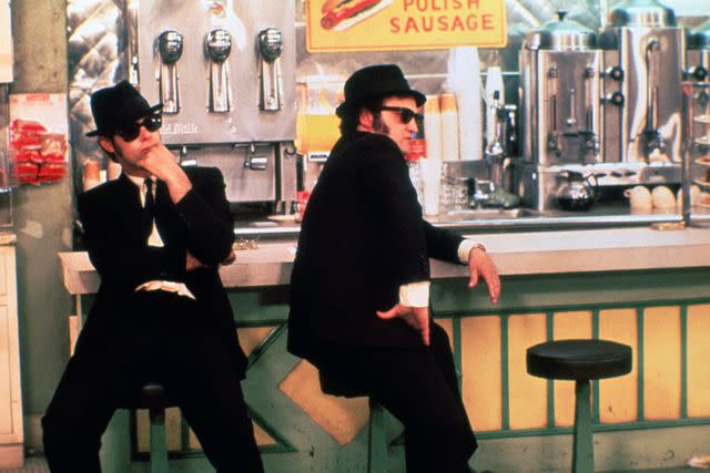 <p>Universal/Everett Collection</p> Dan Aykroyd and John Belushi in 'The Blues Brothers'