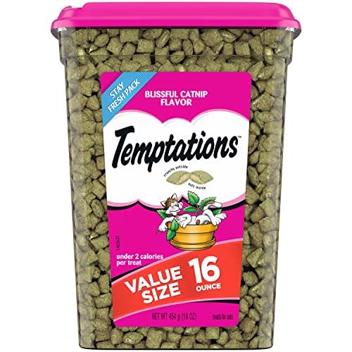Temptations Blissful Catnip Classic Crunchy and Soft Cat Treats (Amazon / Amazon)