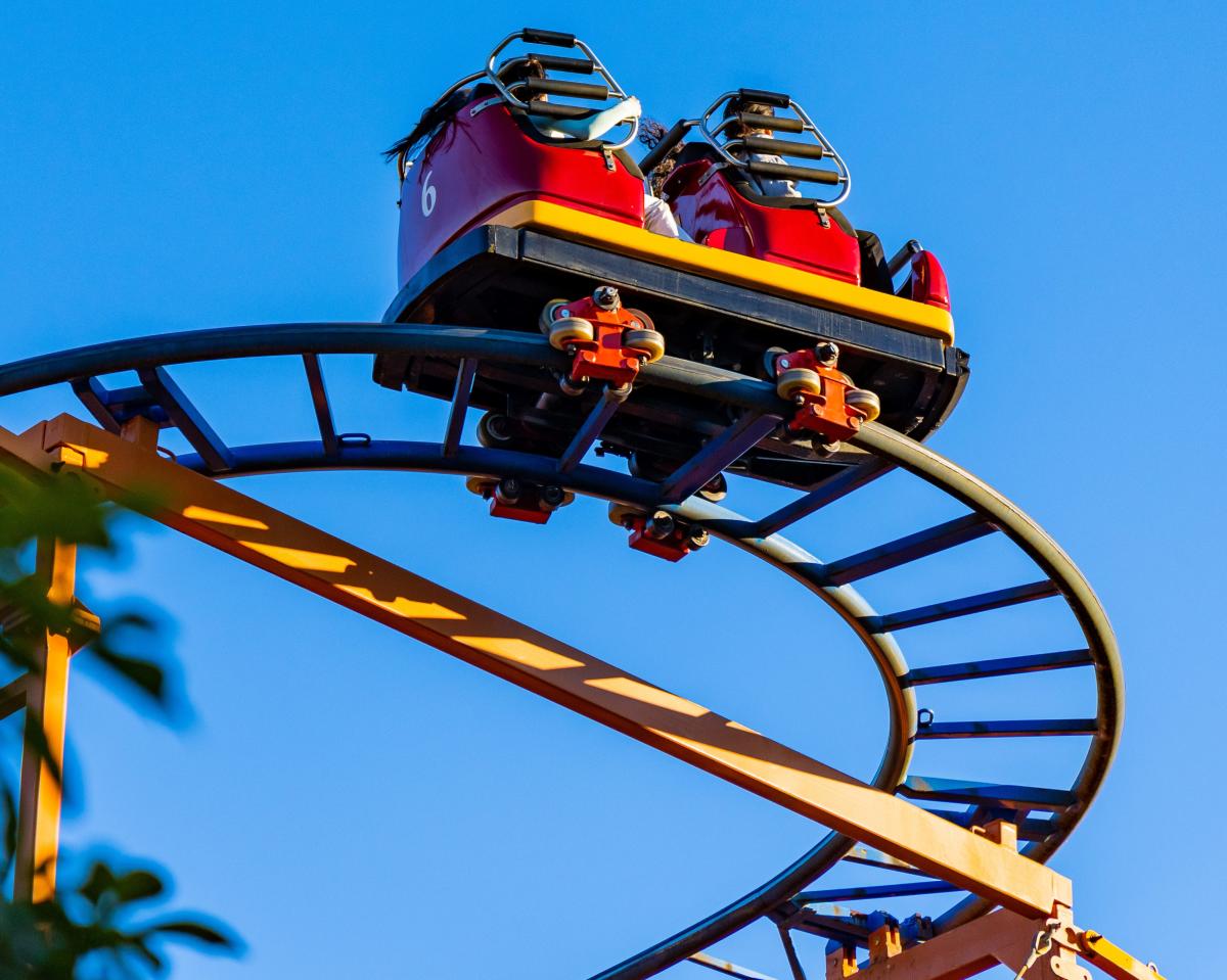 Montu Roller Coaster POV at Busch Gardens Tampa