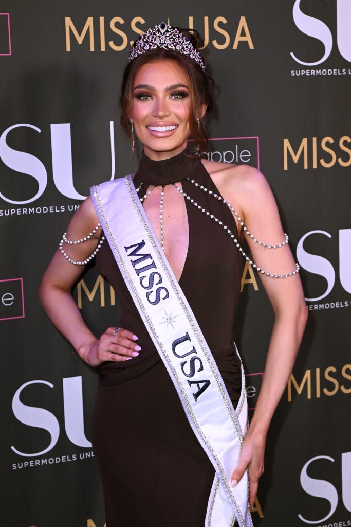 Noelia Voigt shares a dazzling smile at an event in New York City in February 2024. Getty Images for Supermodels Unlimited