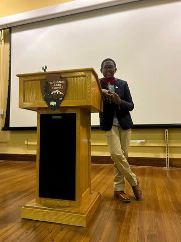 <p>Jerel D. McGeachy Jr./Facebook</p> Jerel D. McGeachy, Jr. at Brown v. Board of Education National Historical Park in Topeka, Kan.