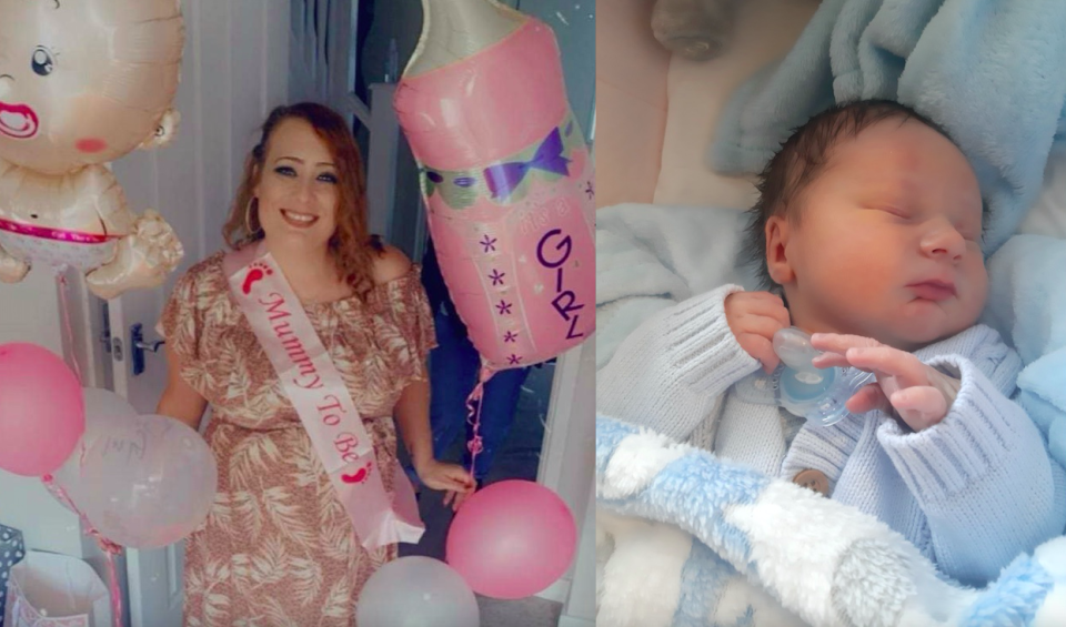 Hayley Sexton had been told twice she was expecting a baby girl, only to give birth to a boy. (Hayley Sexton/SWNS)