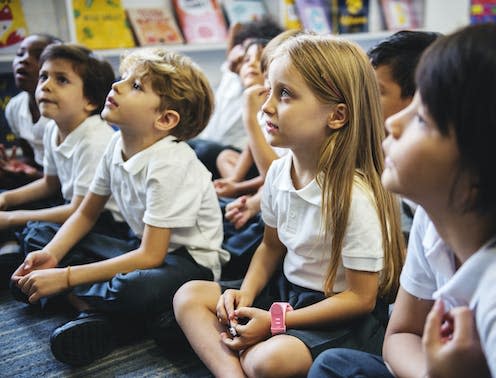   <span class="attribution"><a class="link " href="https://www.shutterstock.com/image-photo/kindergarten-students-sitting-on-floor-717768667" rel="nofollow noopener" target="_blank" data-ylk="slk:Rawpixel.com/Shutterstock;elm:context_link;itc:0;sec:content-canvas">Rawpixel.com/Shutterstock</a></span>