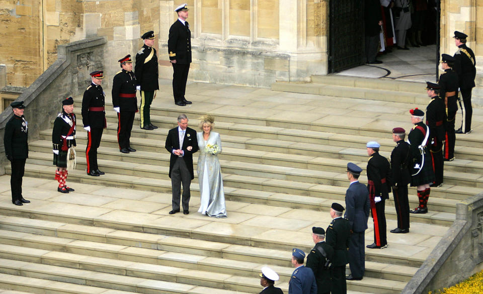 Prince Charles and Camilla Parker-Bowles' 2005 wedding day