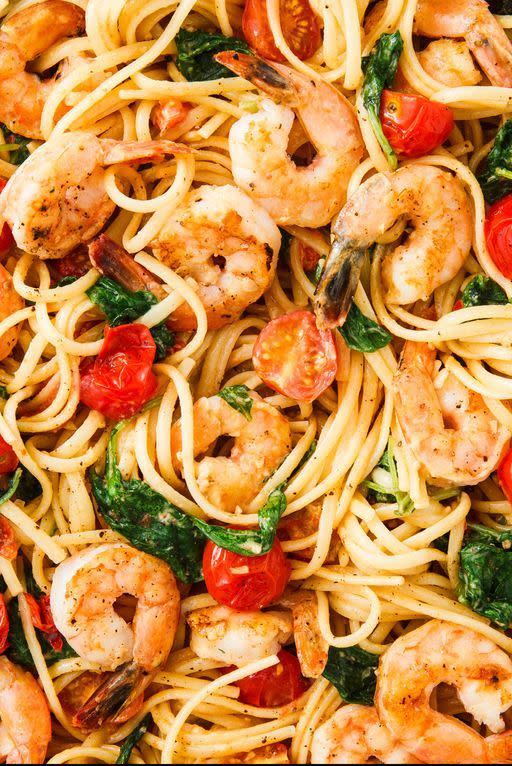 Creamy Prawn Linguine