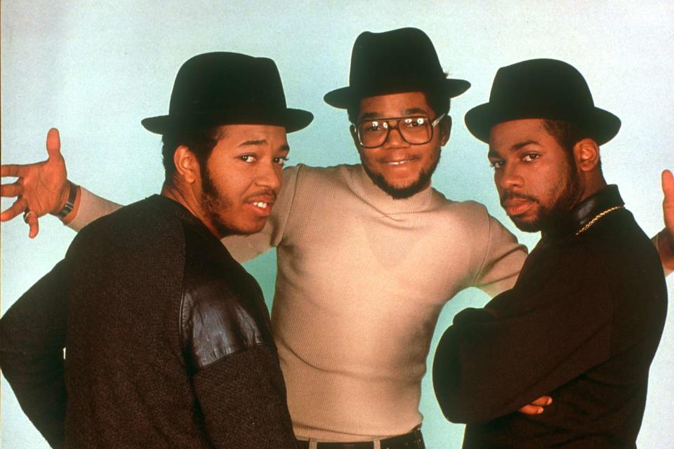 <p>Michael Ochs Archives/Getty</p> Run-DMC