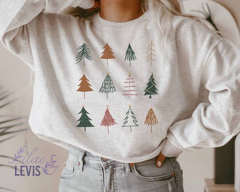 24) Christmas Trees Sweatshirt