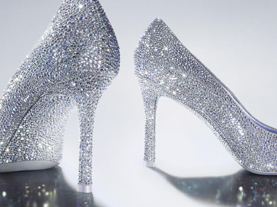 Jimmy Choo, Cinderella slippers, crystal slippers