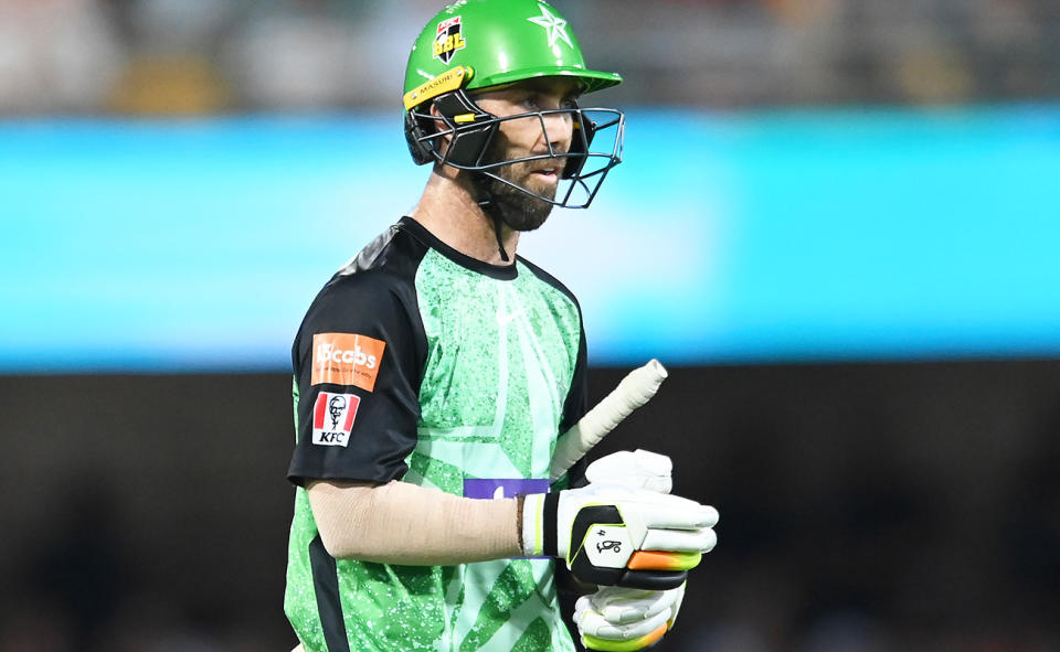 Glenn Maxwell in action in the BBL.