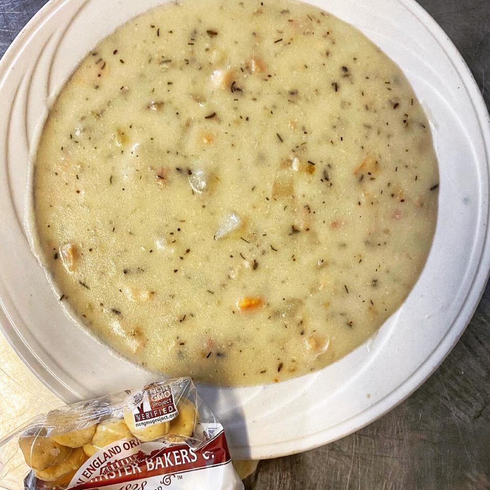 LePage’s Seafood & Grille in Fall River serves up the classic New England clam chowder.