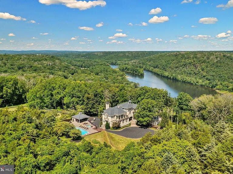 Elite Auctions will soon list for auction a 15,000 sq. ft. mansion which sits on 11 acres along the Delaware River in Pipersville. If interested, you'll need to produce a bidder's fee of $75,000.